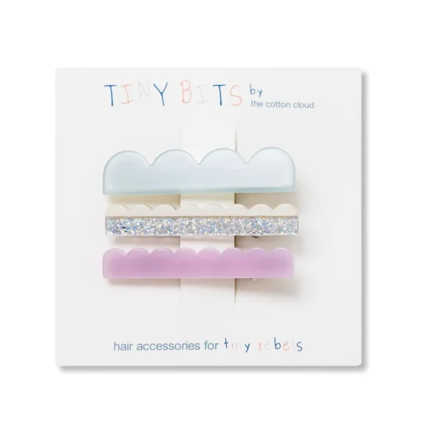 Haarclips 3 stuks - Waves candy - The Cotton Cloud