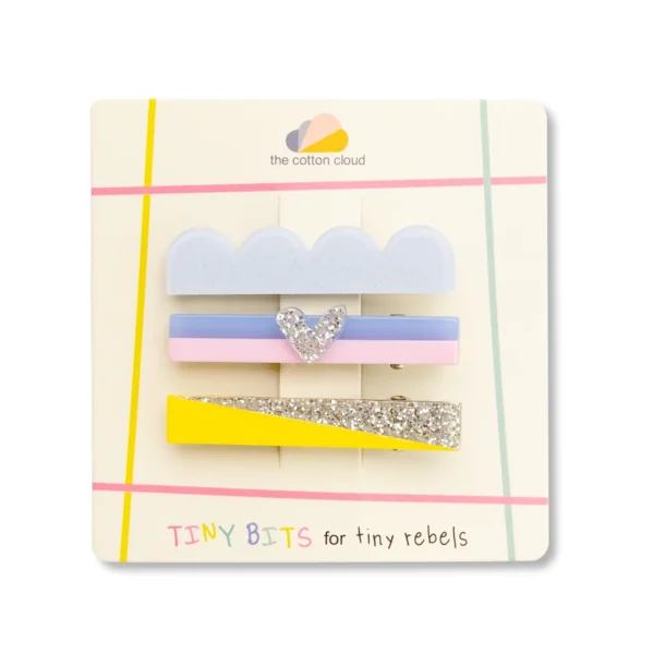 Haarclips 3 stuks - Glitter - The Cotton Cloud