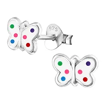Oorbellen vlinder kleurtjes - By Nikki