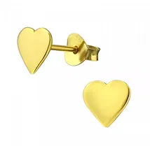 Oorbellen hartjes goud - By Nikki