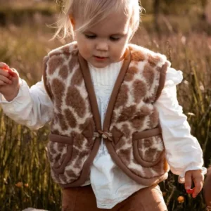 We Are Wovens - Wollen gilet - Giraffe