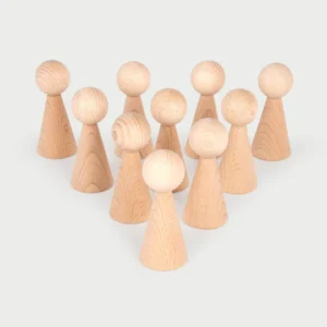 Houten figuren (10 stuks) - Tickit