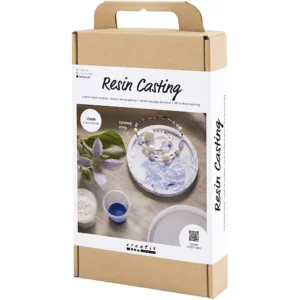 Hobbyset Hars Gieten - Rond dienblad met marmer - Creativ Company