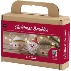 Mini Hobbyset Kerstballen - Kerstman en engel - Creativ Company
