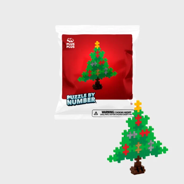 Puzzle by Number kerstboom Plus-Plus - 40pcs