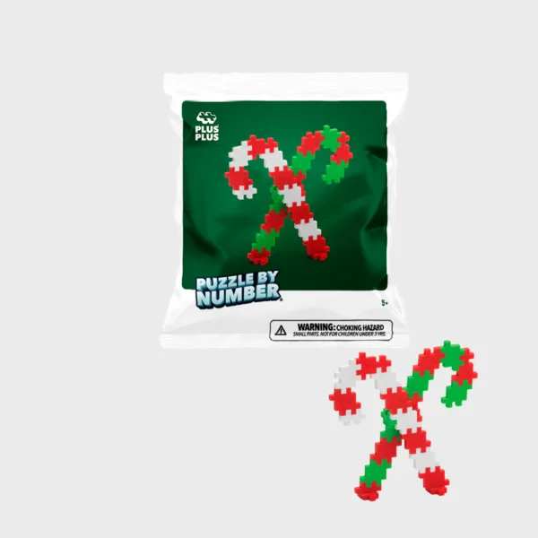 Puzzle by Number candy canes Plus-Plus - 40pcs