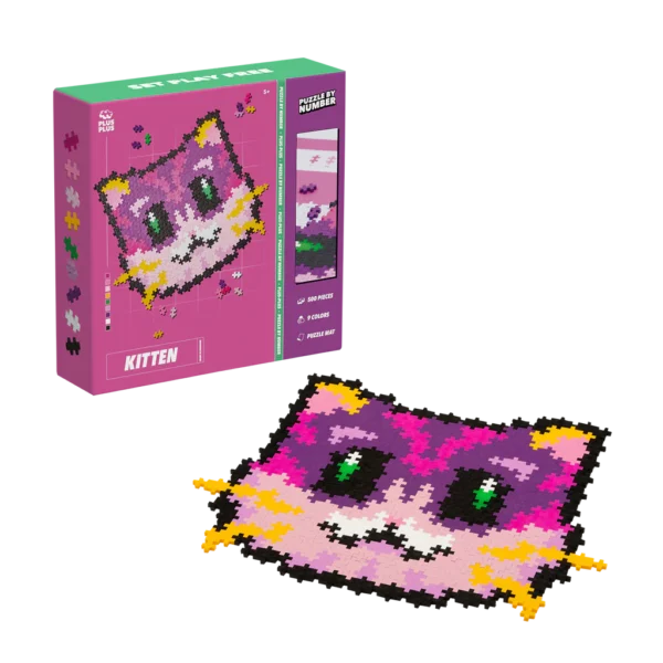 Plus-Plus Puzzle By Number Kitten 500pcs