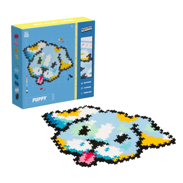 Plus-Plus Puzzle By Number Puppy 500pcs