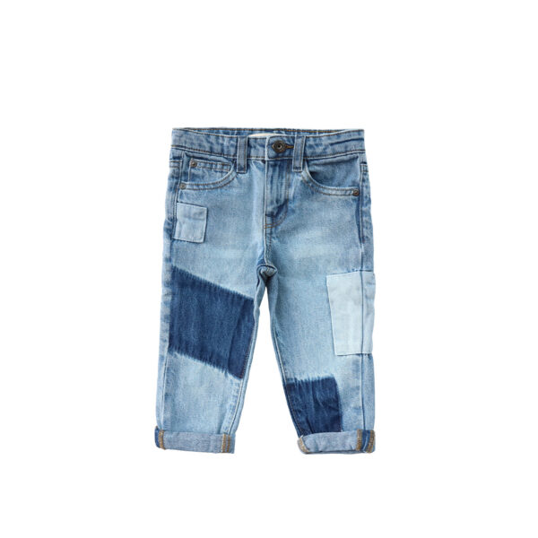 Your Wishes - Patchwork Jeans  - Denim Blue