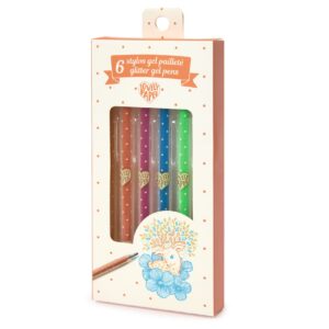 Djeco - Glitter Gelpennen - 6 Stuks
