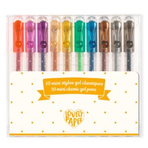 Djeco - Mini Gelpennen Klassiek - 10 Stuks