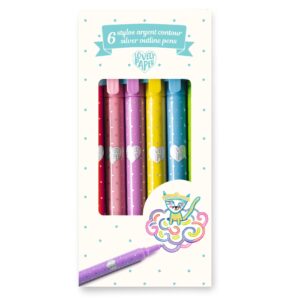Djeco - Zilveren Randstiften - 6 Stuks
