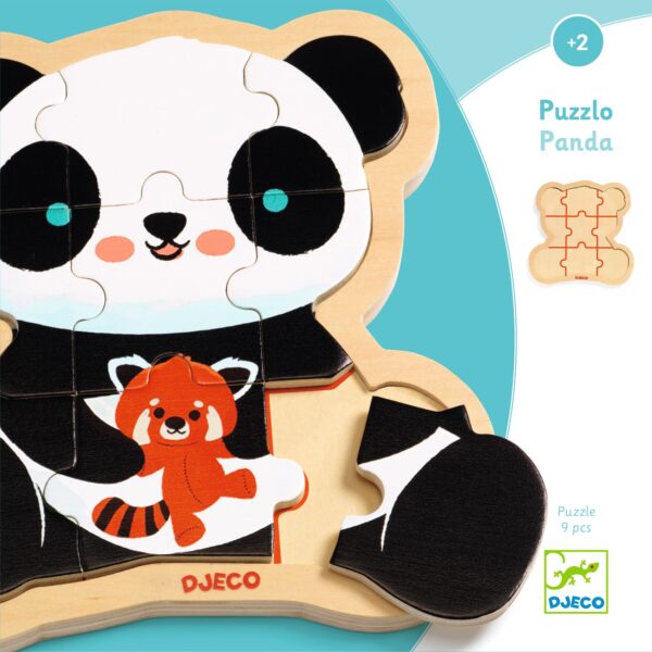 Djeco - Puzzel - Panda - 9 Stuks - Afbeelding 2