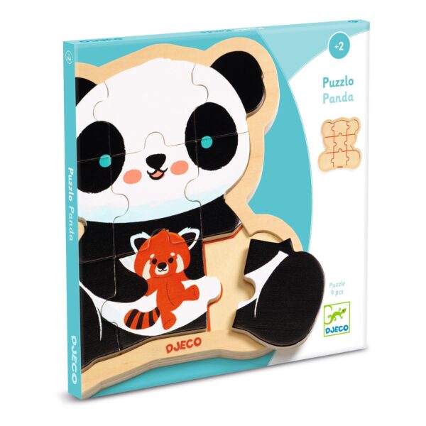 Djeco - Puzzel - Panda - 9 Stuks - Afbeelding 3