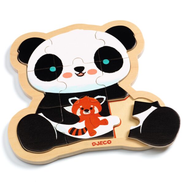 Djeco - Puzzel - Panda - 9 Stuks - Afbeelding 4