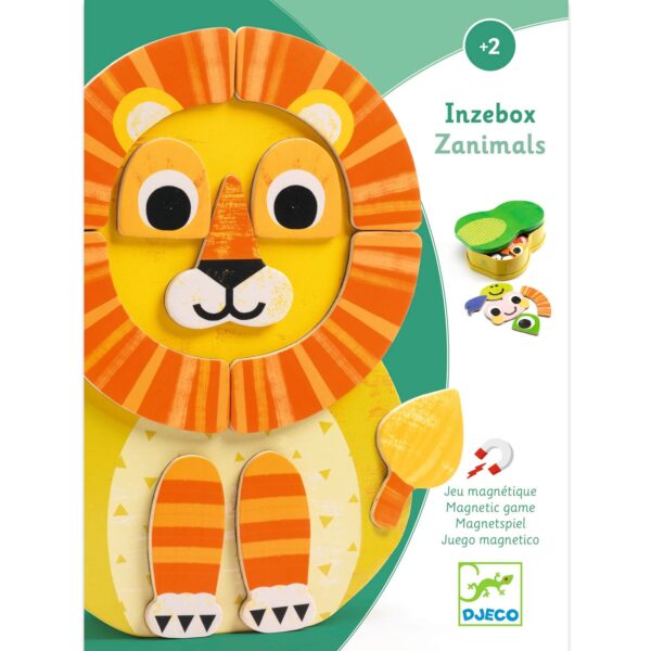 Djeco - Inzebox Mageneetspel Leeuw Zanimals - Afbeelding 4