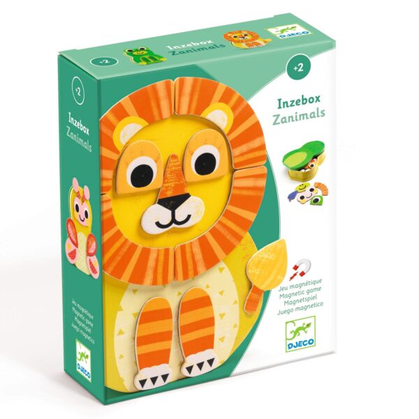 Djeco - Inzebox Mageneetspel Leeuw Zanimals - Afbeelding 5