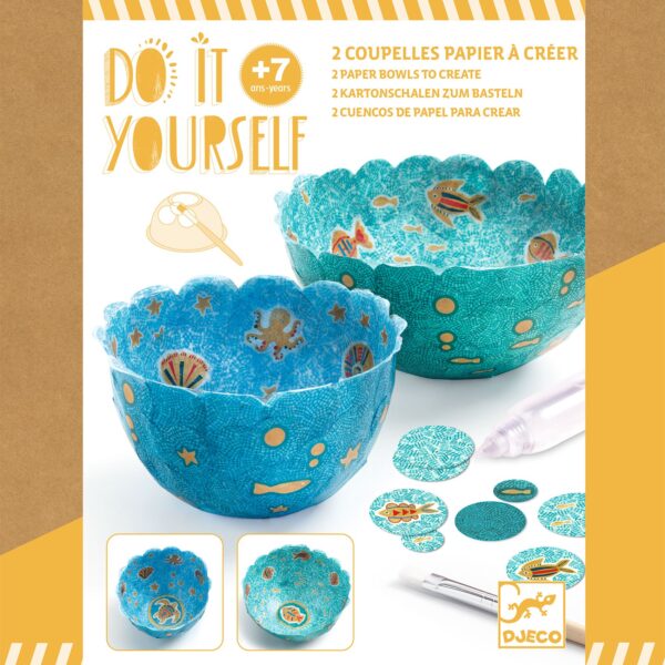 Djeco - DIY Knutselset - Schalen ‘In De Zee’ - Afbeelding 2