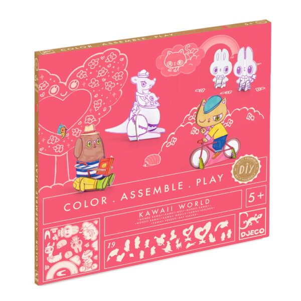 Djeco - Bouwset - Color Assemble Play - Kawaii Wereld