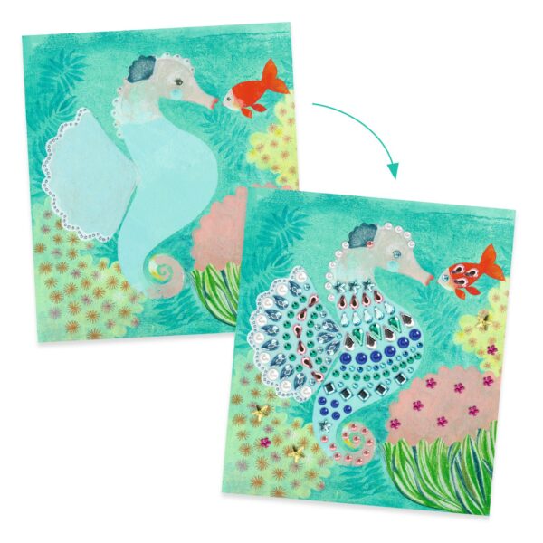 Djeco - Knutselset - Artistic Strass - Natuurlijke Schoonheid - Afbeelding 4