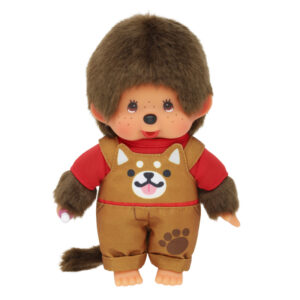 Monchhichi - Jongen tuinbroek hond (20cm)