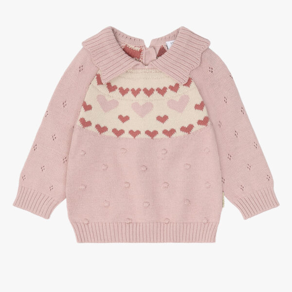 Hust & Claire - Pusle Sweet Hearts Knit - Adobe Rose