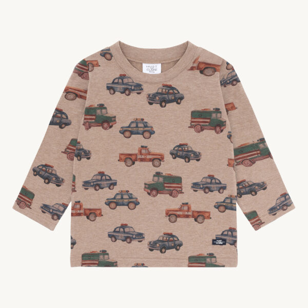 Hust & Claire - Anton Policecars T-Shirt - Biscuit