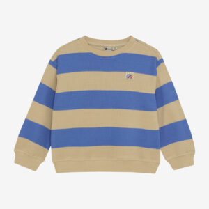 Daily7 Oversized Sweater Big Stripe - Blue