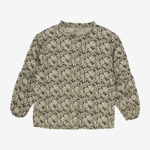 Daily7 Shirt Longsleeve Shiny Flower - Grey