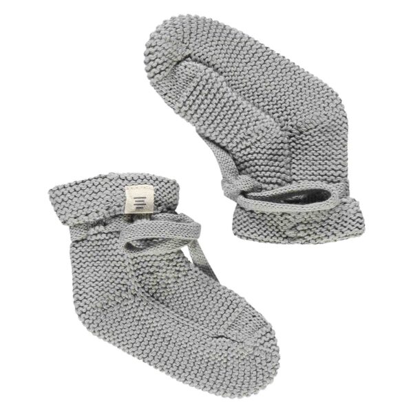 A Tiny Story – Baby Slippers - Steel
