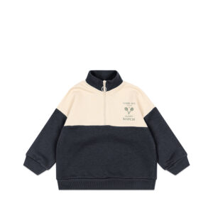 Konges Slojd - Loupy Lou Half Zip Sweat - Total Eclipse