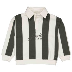 Quapi - Sweater Harman - AOP Dark Green Stripe