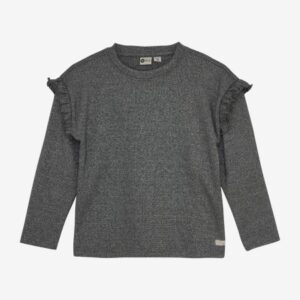 Daily7 - T-Shirt Longsleeve Ruffle - Phantom