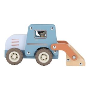 Little Dutch - Houten bulldozer – Blauw