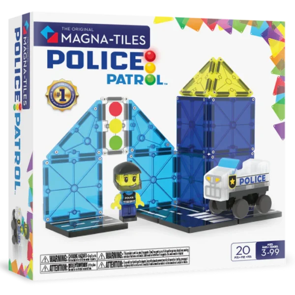 Magna Tiles Police Patrol Bouwset – 20-delig