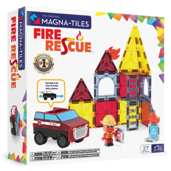 Magna Tiles Fire Rescue Bouwset – 27 delig