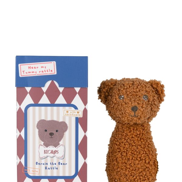 Teddybeer Rammelaar Giftbox BT Chaps bruin 12cm - Brown