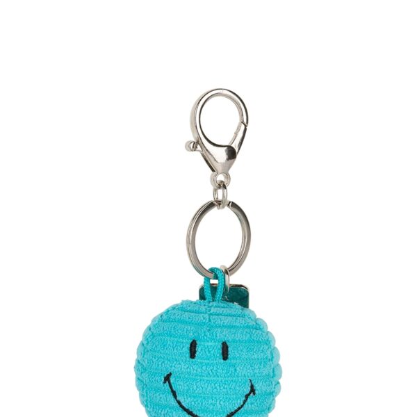 Sleutelhanger Smiley Corduroy 4,5cm - Teal