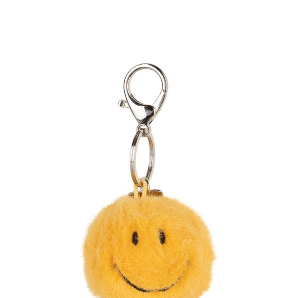 Sleutelhanger Smiley Corduroy 5,5cm - Yellow