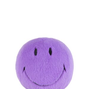 Smiley Fuzzy knuffel 13cm - Bright Purple