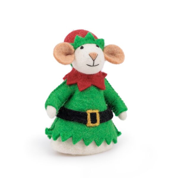 Sjaal met verhaal - Decoratie Muis Kerstelf