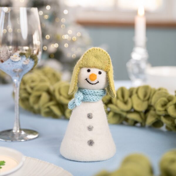Sjaal met verhaal - Decoratie Sneeuwpop Winterwonderland