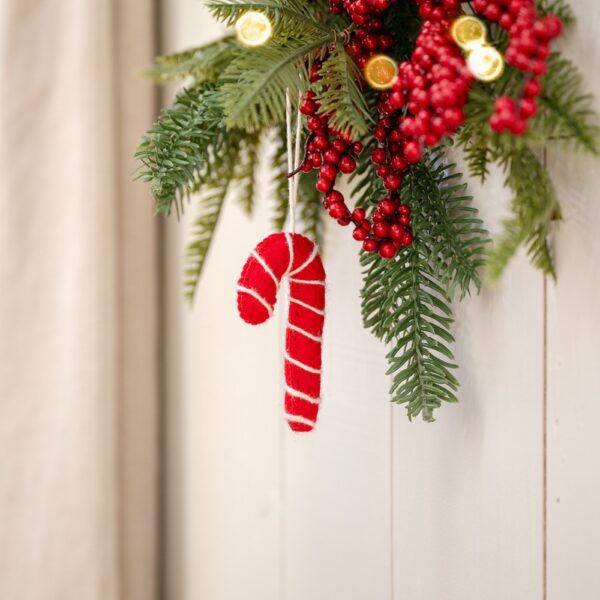 Sjaal met verhaal - Hanger Candystick Rood