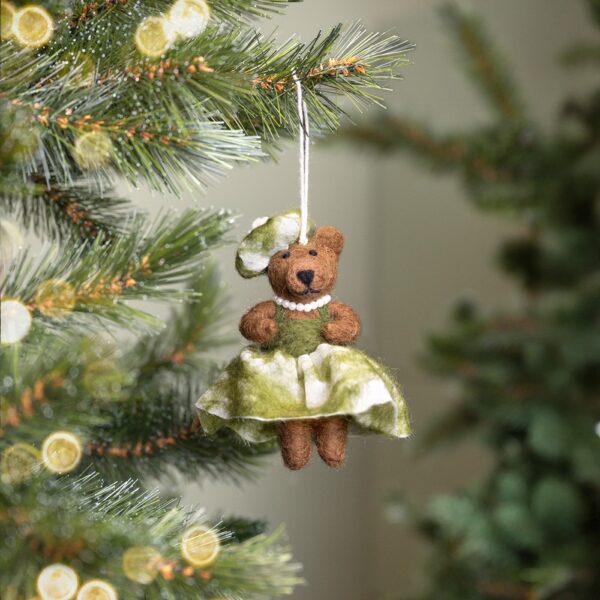 Sjaal met verhaal - Hanger Mevrouw Beer Mistletoe
