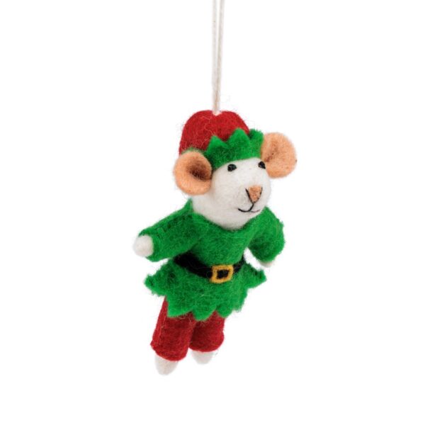 Sjaal met verhaal - Hanger Muis Kerstelf