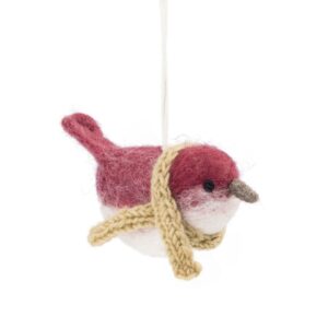 Sjaal met verhaal - Hanger Vogeltje Cyclaam