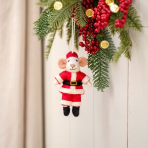 Sjaal met verhaal - Hanger Muis Kerstmuis