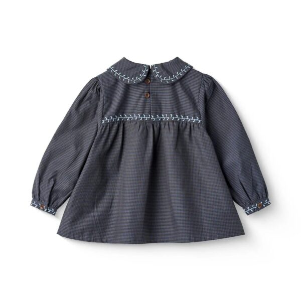 Copenhagen Colors - Checkered Blouse - Brown Blue Check