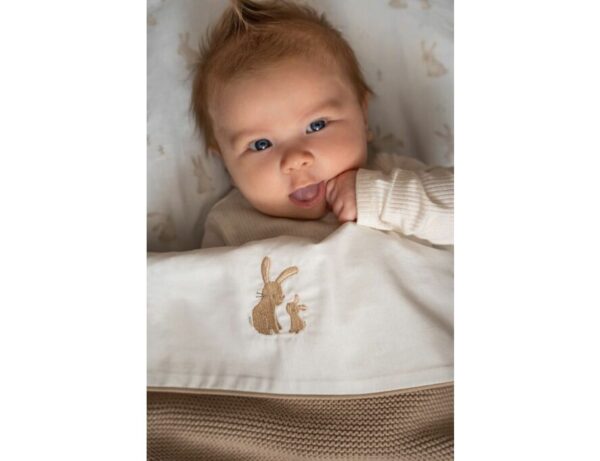 Little Dutch - Ledikantlaken Baby Bunny geborduurd - Afbeelding 2