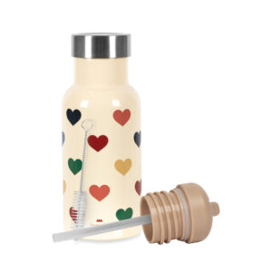 Konges Sløjd - Thermo Bottle - Bon Coeur Coloré (hartjes)